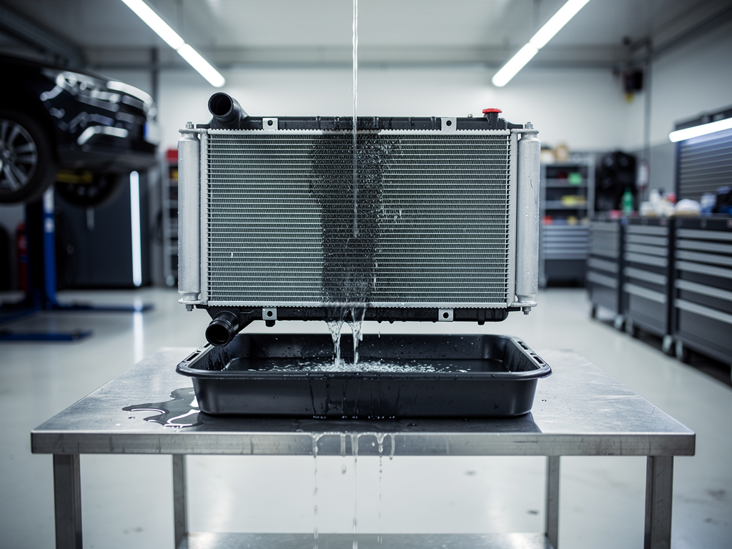 Промывка радиатора Lada Granta