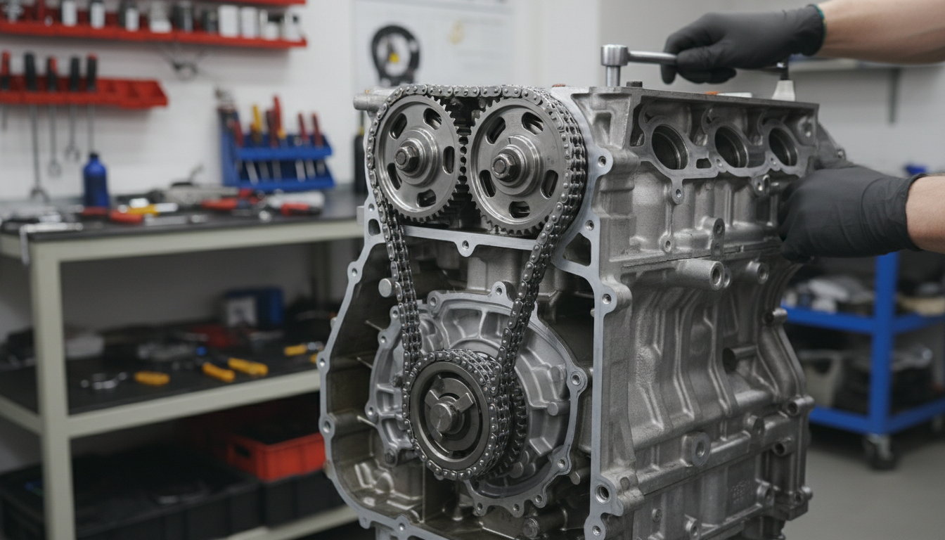 Замена цепи масляного насоса