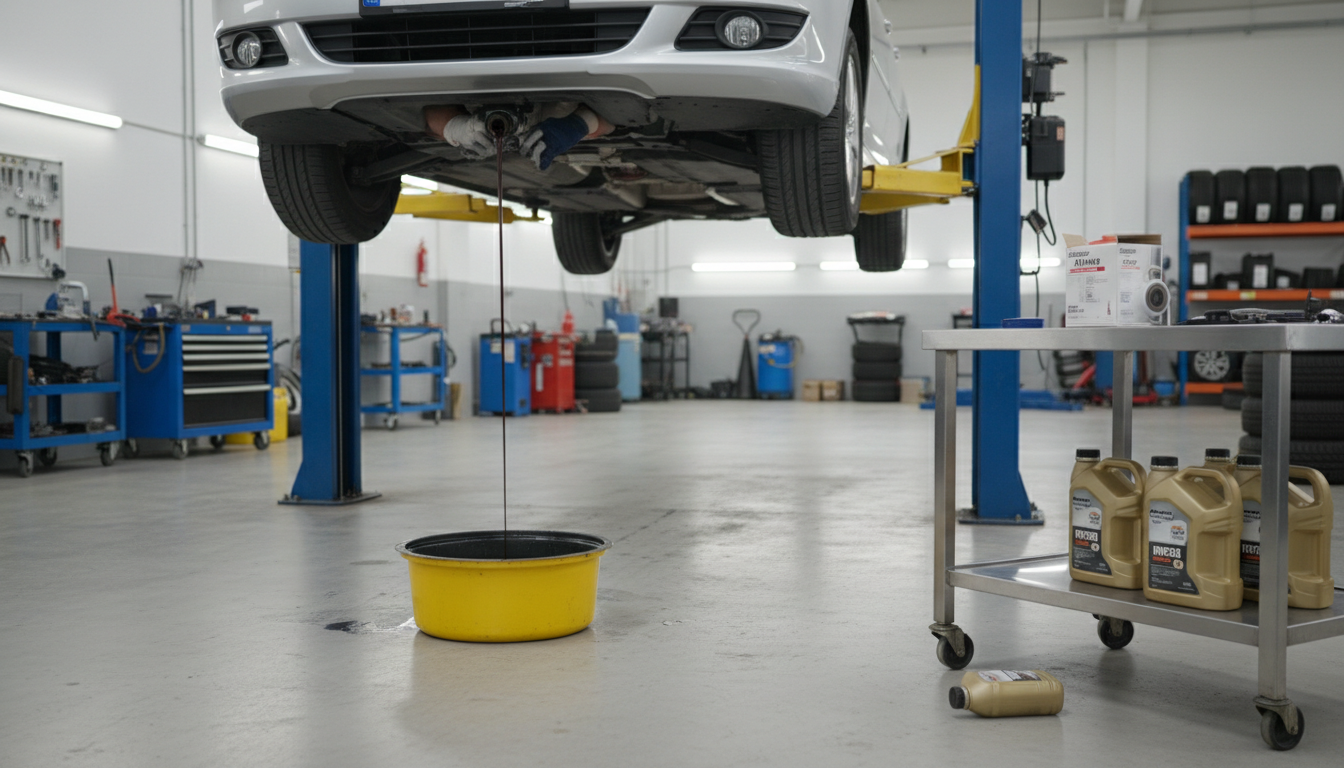 Замена масла в двигателе