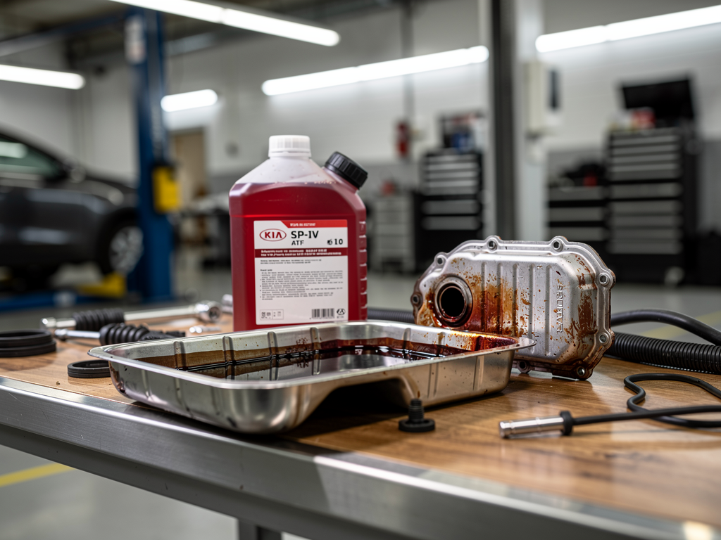 Замена масла в АКПП Kia Sportage