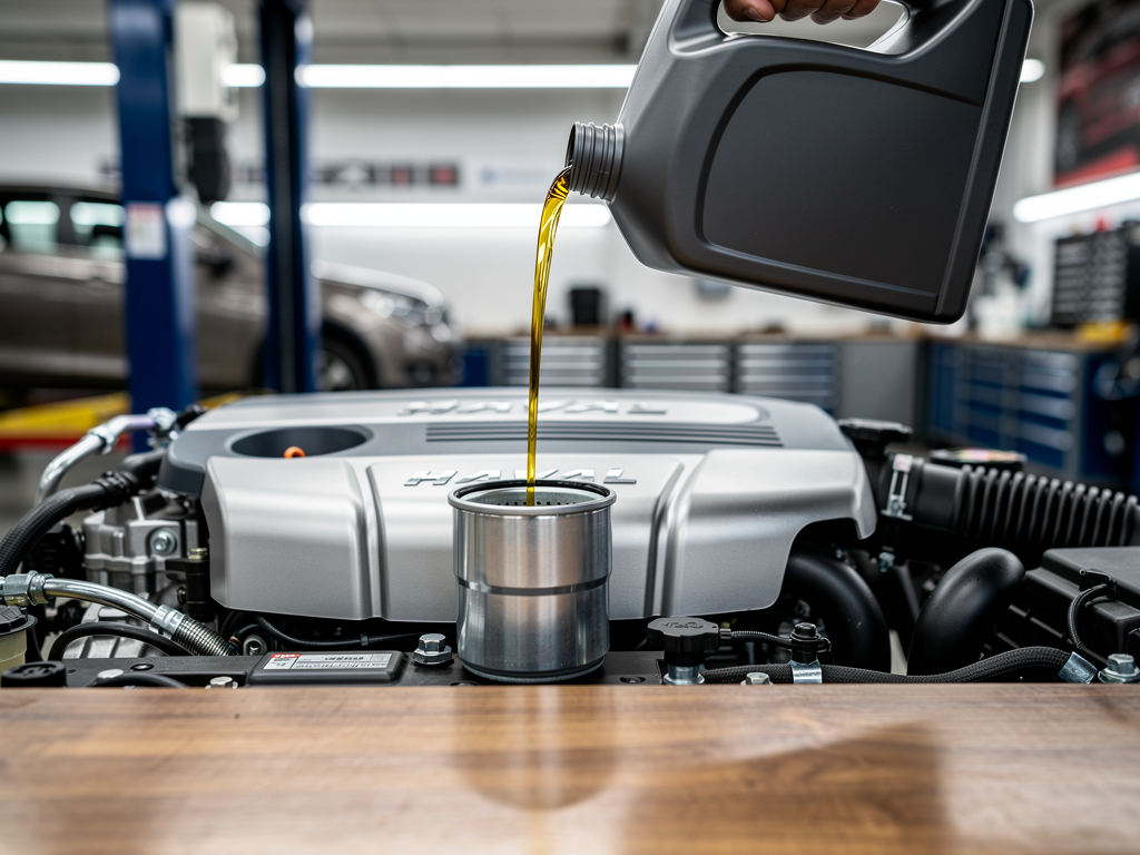 Замена масла в двигателе Haval F7