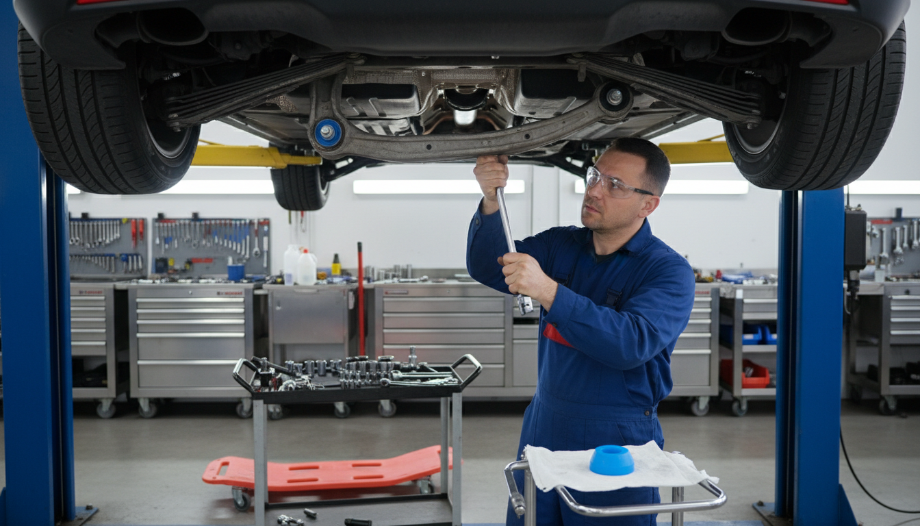 Замена продольных рычагов