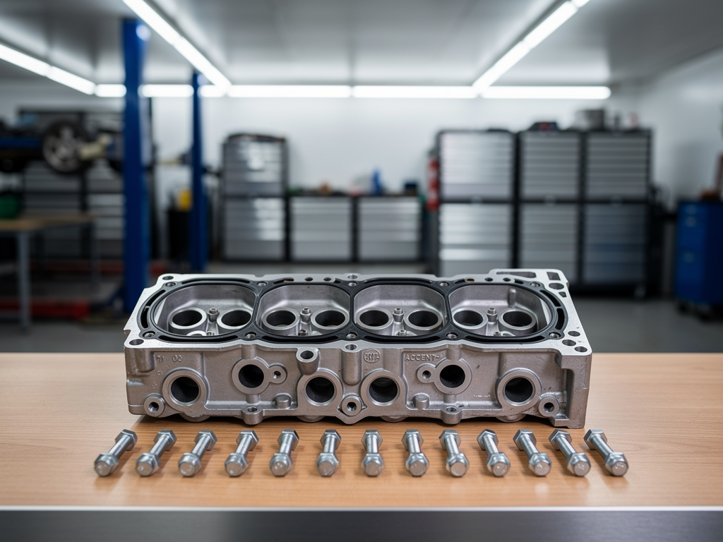 Замена прокладки головки блока Hyundai Accent