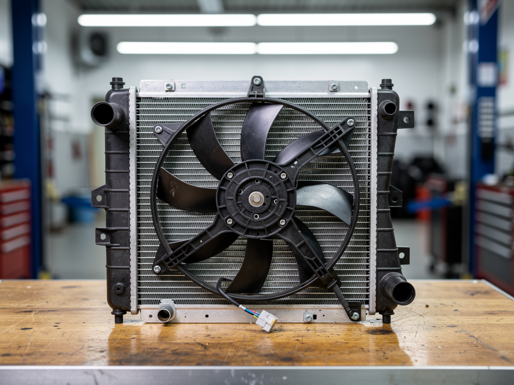 Замена радиатора Renault Logan