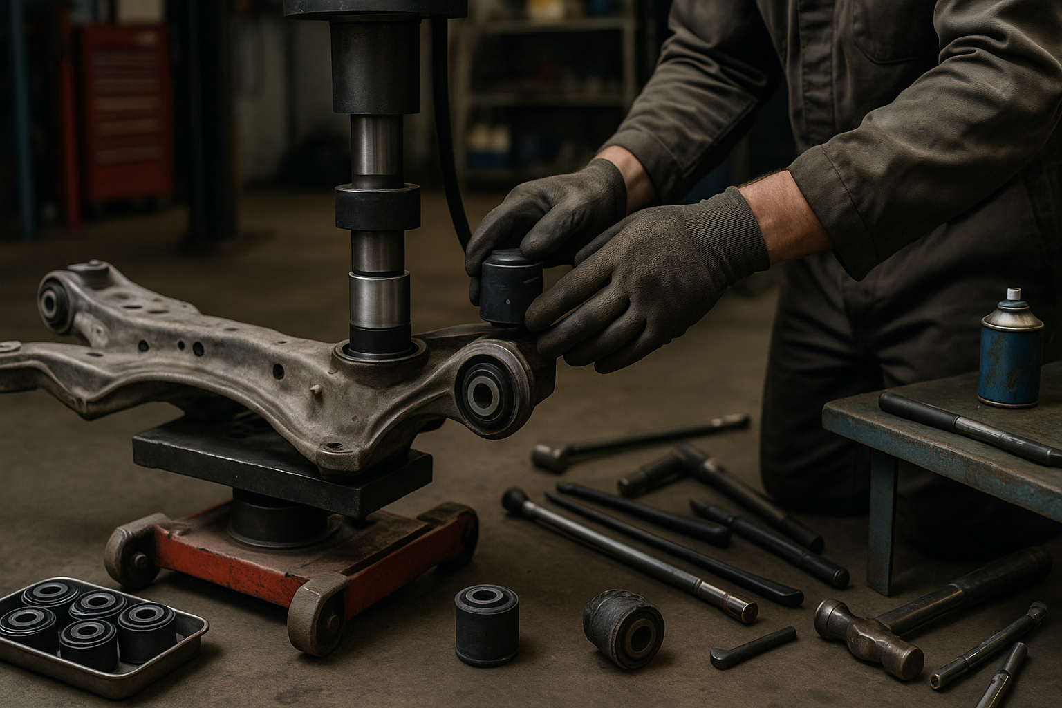 Замена сайлентблоков подрамника