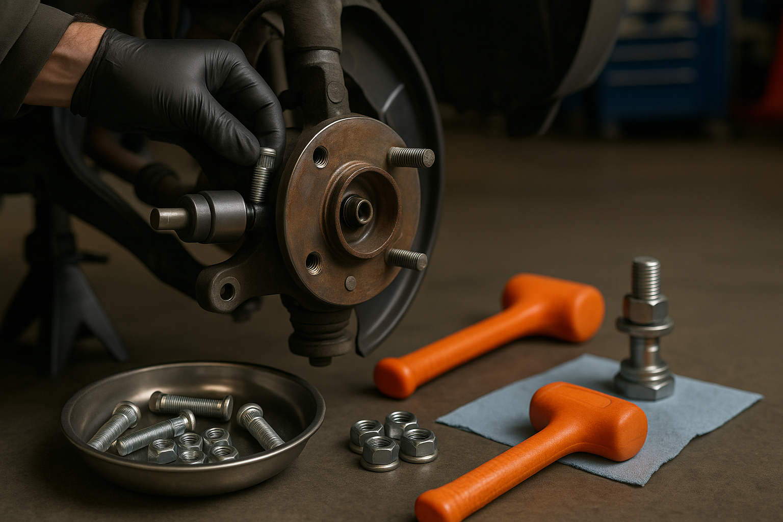 Замена колесных шпилек