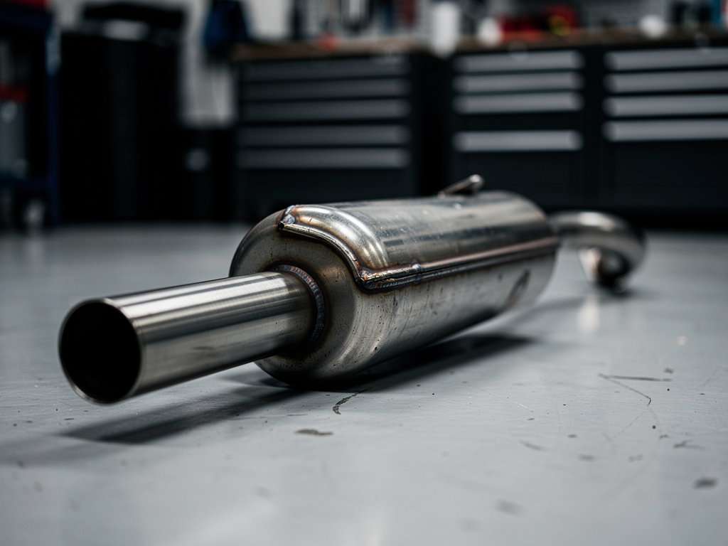 Замена средней части глушителя