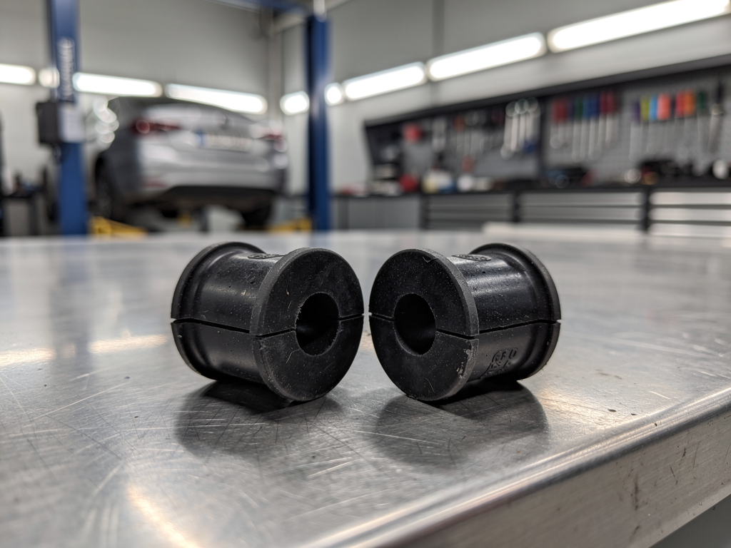 Замена втулок стабилизатора Skoda Rapid