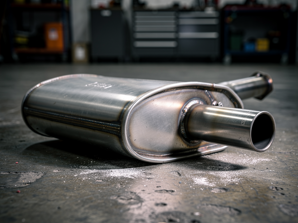 Замена заднего глушителя